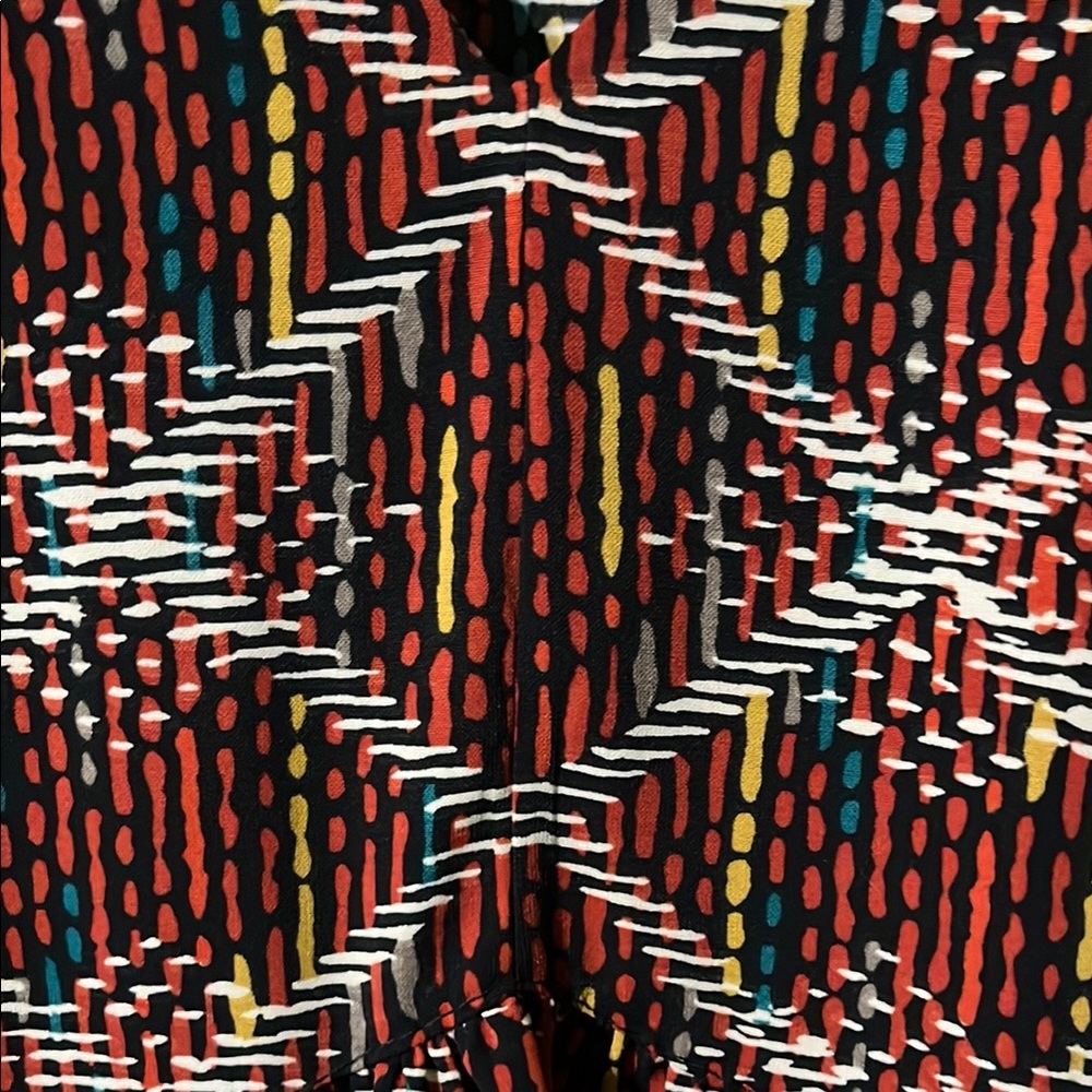 Geometric Patterned Dress - Brown - image 3